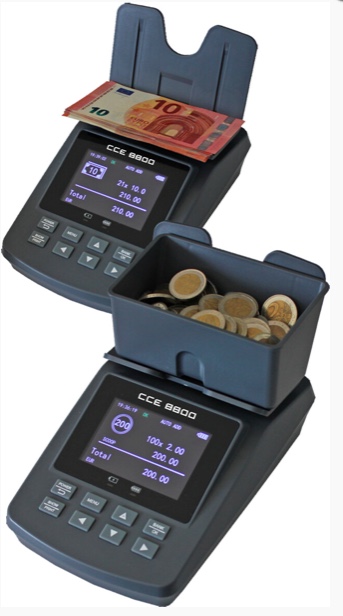 Banknotų ir monetų skaičiavimo aparatas CCE 8800