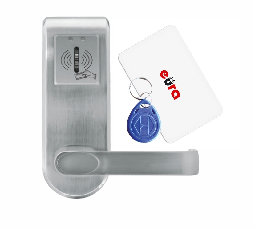 Elektroninė durų spyna su RFID kortelių skaitytuvu ELH-62B9 / sidabrinė (valdymo dalis)