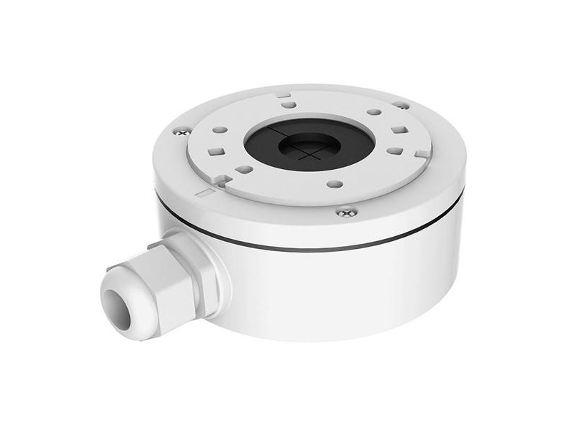 Montavimo kronšteinas vaizdo kamerai DS-1280ZJ-XS 
Aliuminio lydinio, baltos spalvos montavimo bazė. 
Matmenys: Φ100 x 43.2 x 129 mm. Svoris: 320 g.