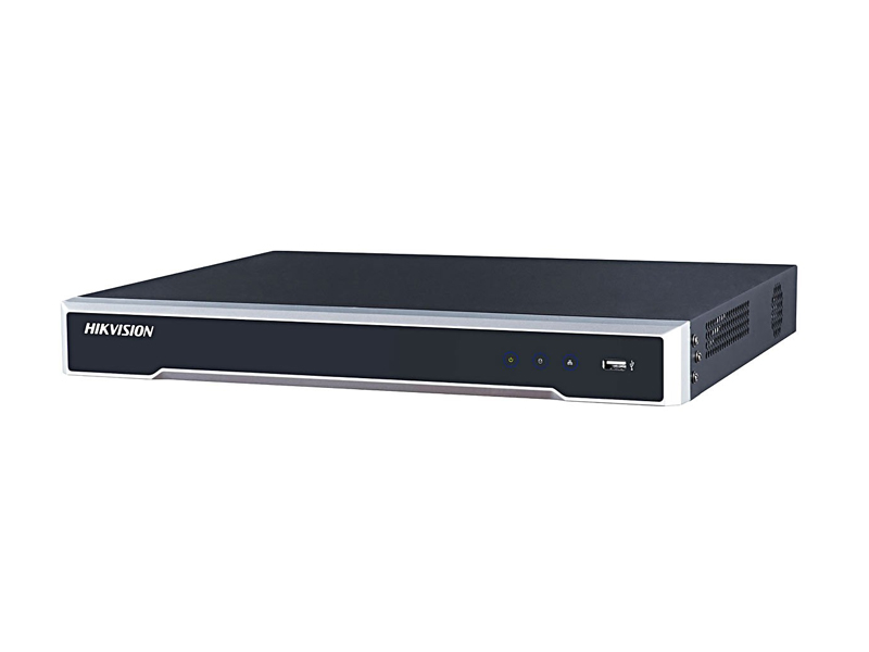 Vaizdo įrašymo įrenginys Hikvision NVR DS-7608NI-K2/8P 
8 kanalų NVR. 8 PoE kanalai. 2 SATA sąsajos (iki 6 TB kiekvienam HDD). Įeinantis srautas iki 80Mbps. Palaiko H.265/H.265+/H.264/H.264+/MPEG4 vaizdo formatus. 
Iki 8 Mpx įrašymo rezoliucija. Audio įėjimas/išėjimas. HDMI / VGA išėjimai.