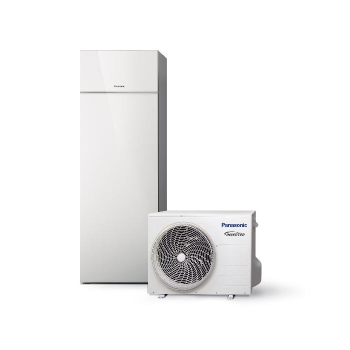 Šilumos siurblys oras-vanduo Panasonic WH-ADC0309H3E5 / WH-UD03HE5-1 (3kW / 230V / 185L boileris)