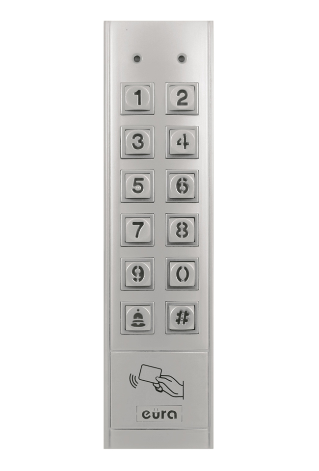 Durų kodinis užraktas su kortelių skaitytuvu EURA AC-14A1