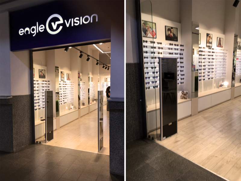 Įrengėme prekių apsaugos vartelius optikos salone "EAGLE VISION".
