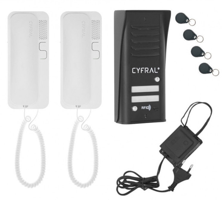 Telefonspynės komplektas CYFRAL COSMO R-2 juodos spalvos