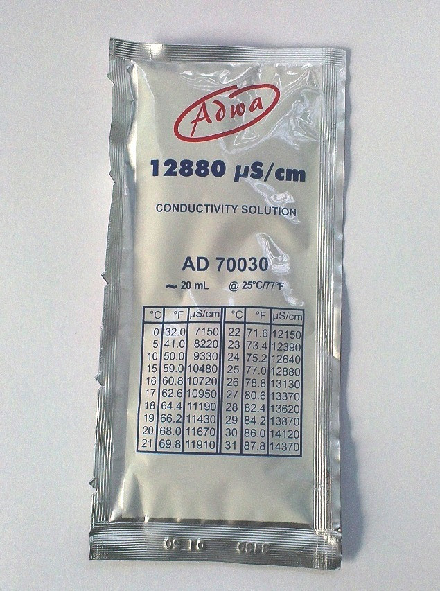 Adwa 12.88 mS/cm kalibravimo tirpalas AD70030P (25 vnt.)