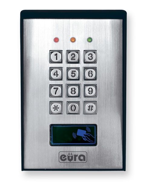 Durų kodinis užraktas su kortelių skaitytuvu EURA AC-15A1