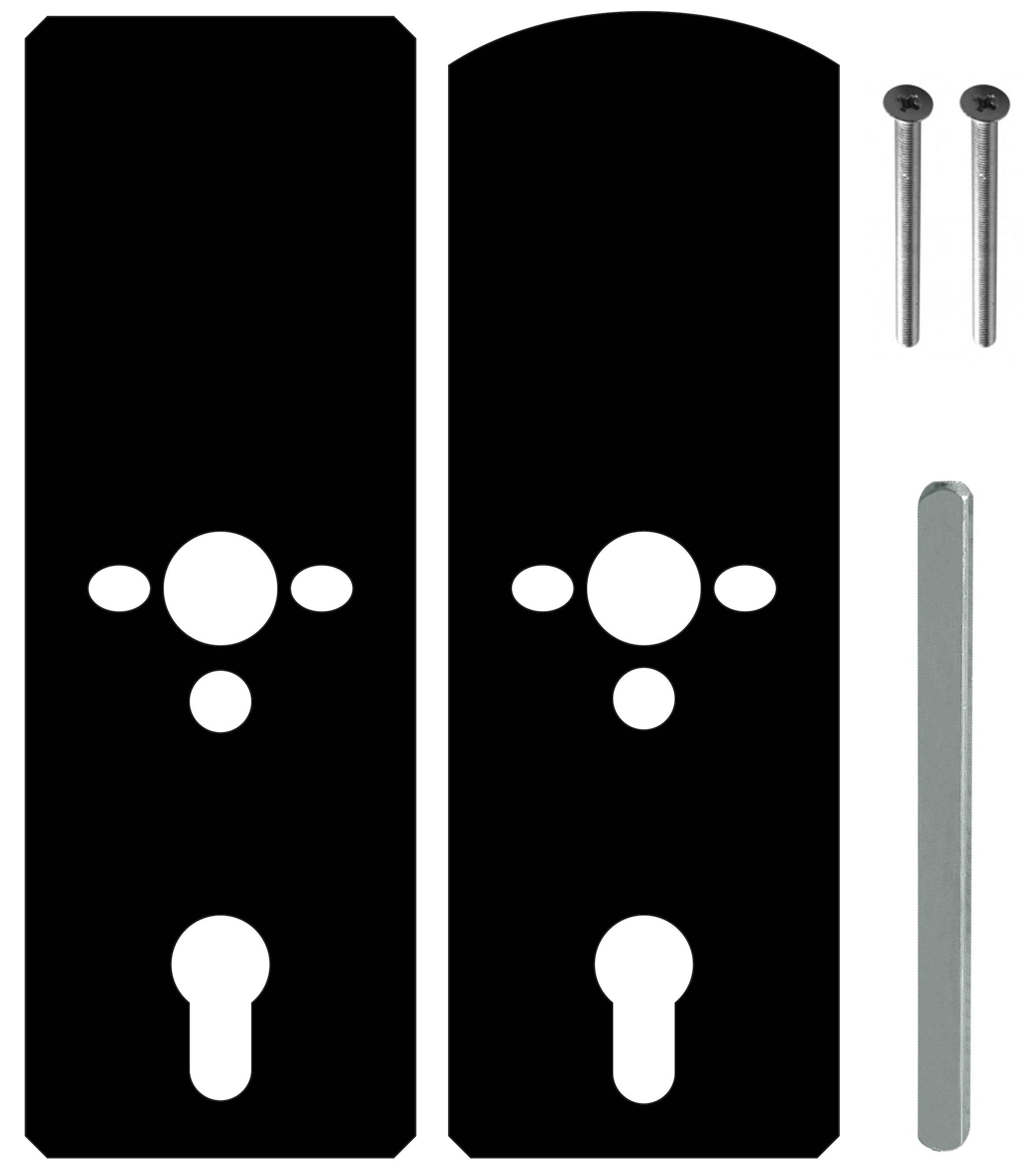 Elektromechaninių spynų tvirtinimo elementų rinkinys ELW-06B9 / ELW-07B9 