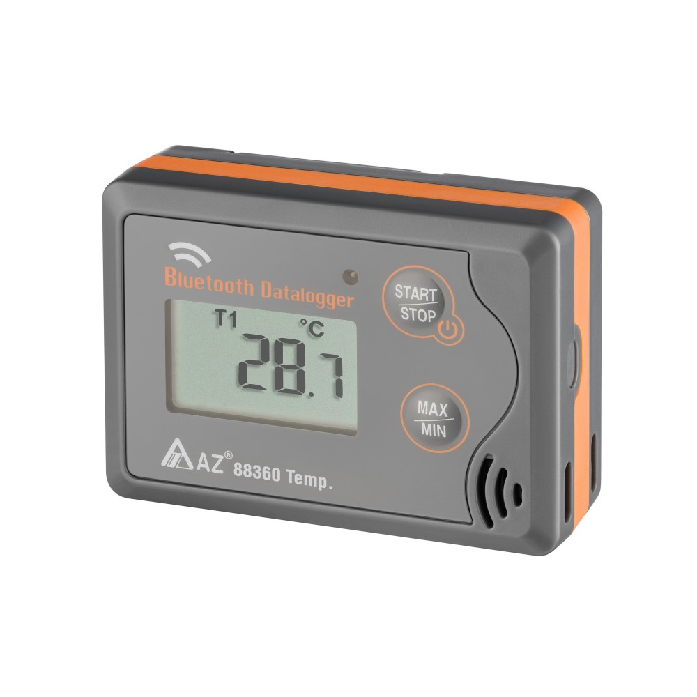 Temperatūros duomenų kaupiklis AZ 88360 su Bluetooth