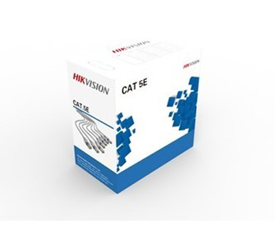 Ryšio kabelis UTP 5E (gysla - 0.45 mm, ritė - 305 m) Hikvision DS-1LN5E-E/E