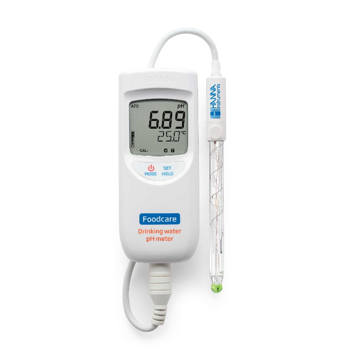pH ir temperatūros matuoklis geriamojo vandens analizei Hanna HI-99192