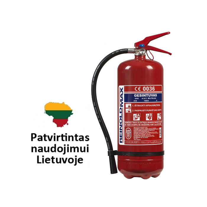 Miltelinio gesintuvo nuoma GP-6x-ACB/MP (para 4 Eur su PVM)