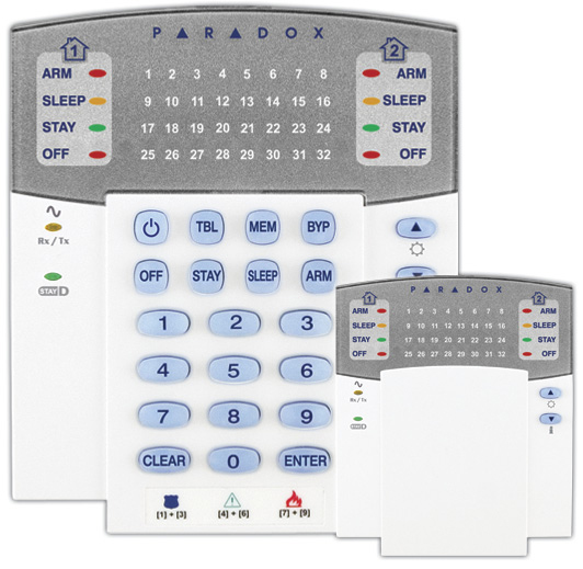 Klaviatūra centralėms PARADOX MAGELLAN K32LED