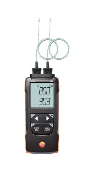 Testo 922 temperatūros matavimo prietaisas su mobilia aplikacija ir metrologine patikra