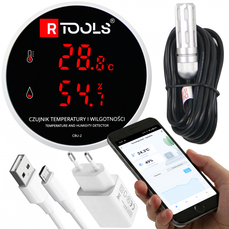 Išmanusis termohigrometras RTOOLS CBU-2
