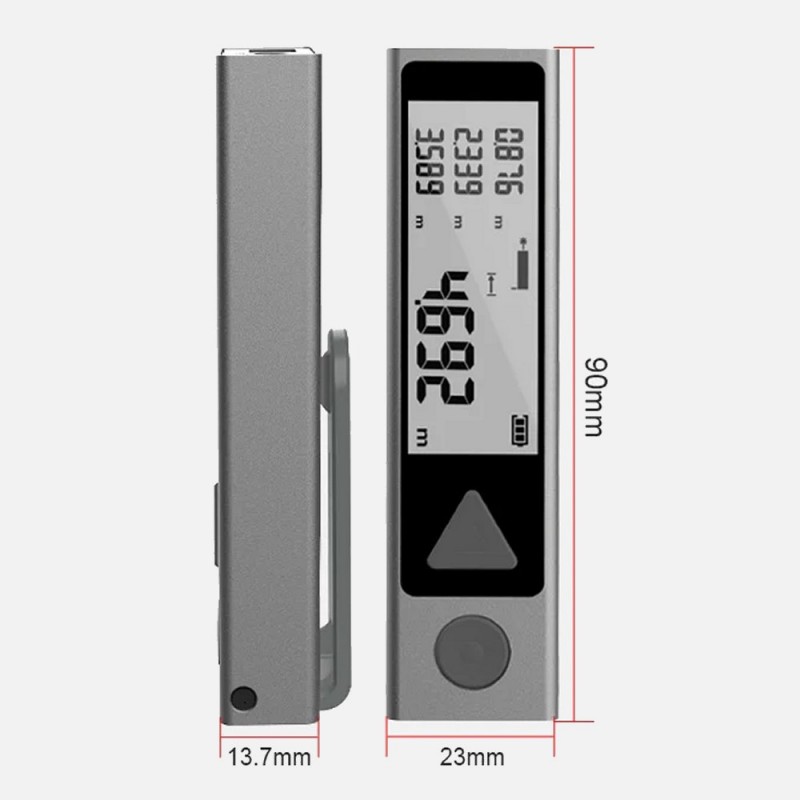 Skaitmeninis lazerinis atstumo matuoklis Mileseey M120 (30 m, LCD, Bluetooth)