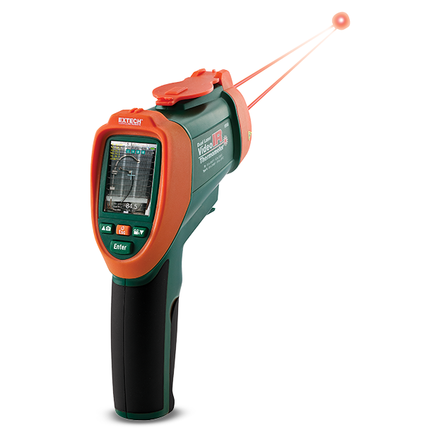 Dvigubo lazerio IR vaizdo termometras Extech VIR50