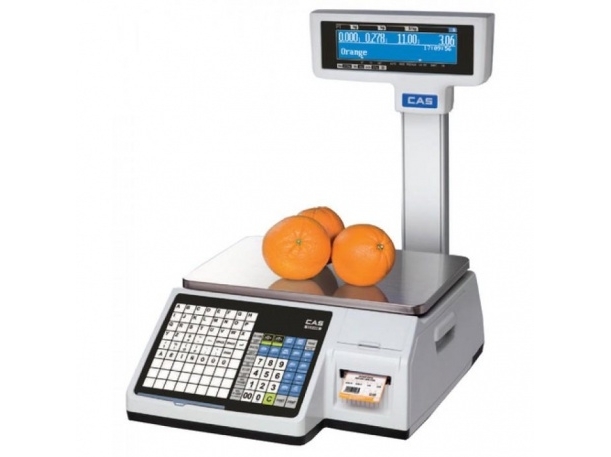 Svarstyklės su etiketės spausdinimu CAS CL5200 P 30 kg