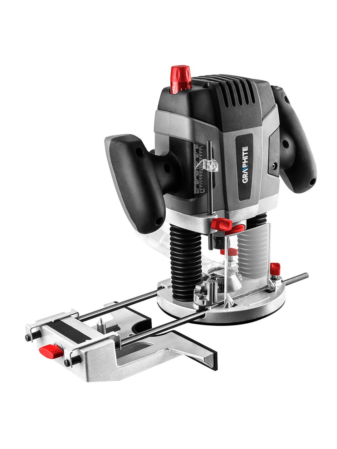 Vertikalus frezeris Graphite 1300 W, laikikliai 6, 8, 12 mm (59G754)