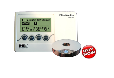 Penkių pakopų filtro monitorius su LED indikatoriumi FM -1