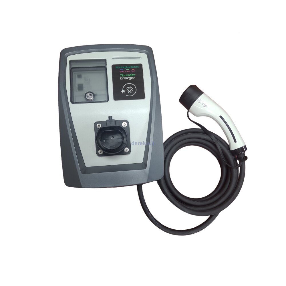 Elektromobilių įkrovimo stotelė Thunder Charger EKEC1-C-T2-3P-32A-OCPP, 22kW, su laidu