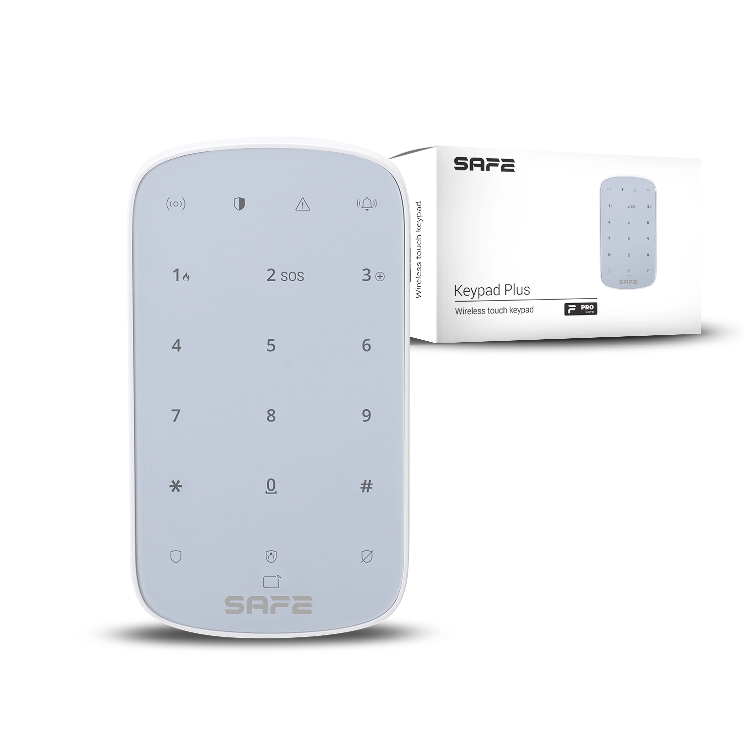 Bevielė jutiklinė LED klaviatūra su RFID skaitytuvu SAFE Keypad Plus