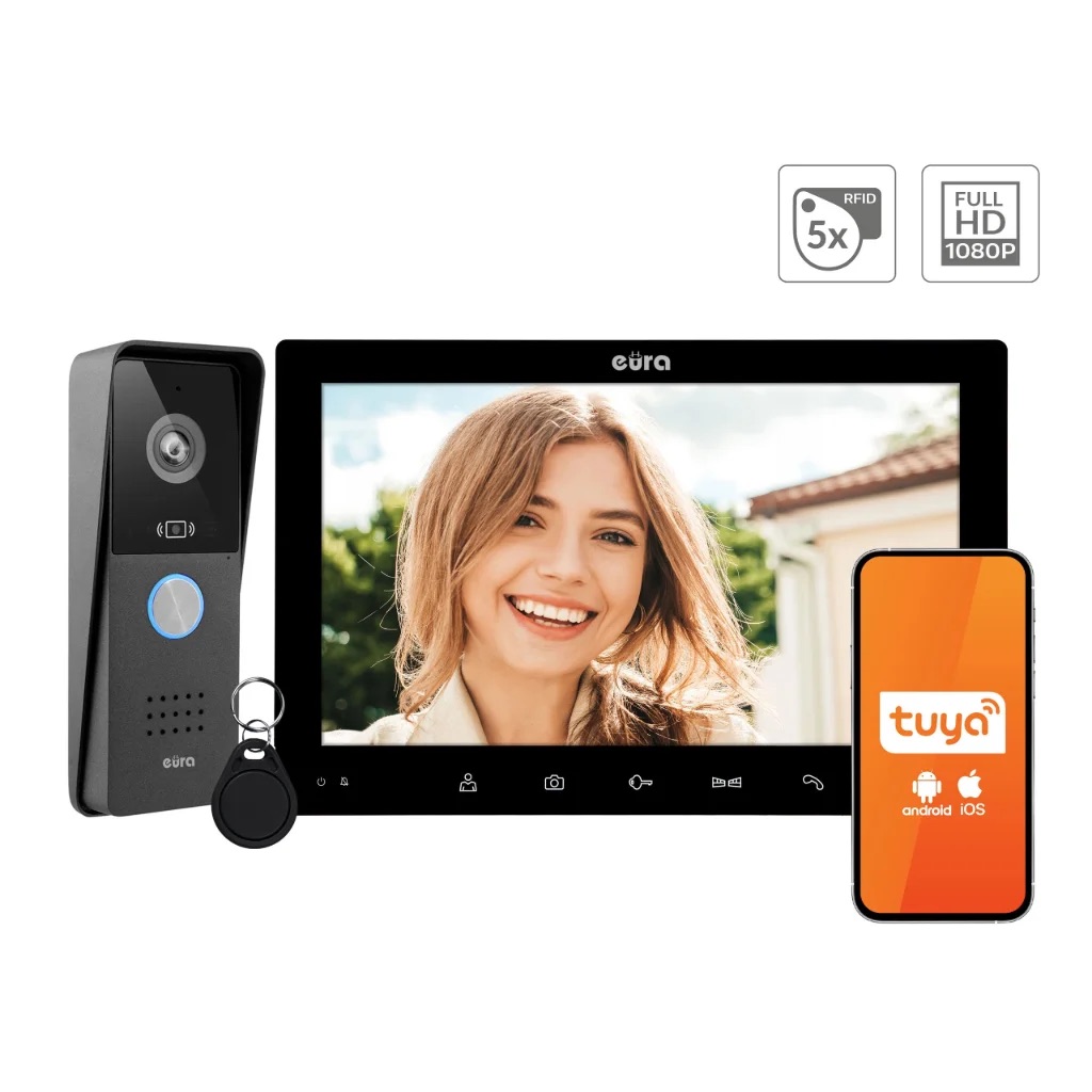 Vaizdo domofonas Eura VDP-85A3 Black