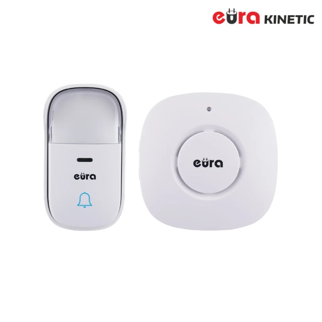 Bevielis kinetinis durų skambutis Eura WDP-52A3 White