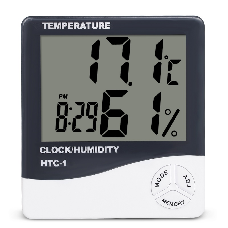 Temperatūros ir drėgmės matuoklis HTC-1 (Su metrologinės patikros sertifikatu)