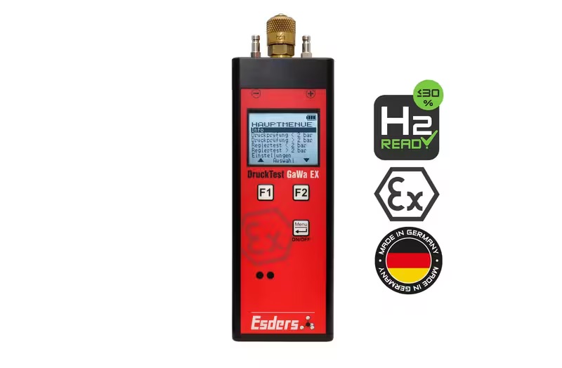 Skaitmeninis slėgio matuoklis Esders DruckTest GaWa EX 2/100 bar (akumuliatorius) 271272