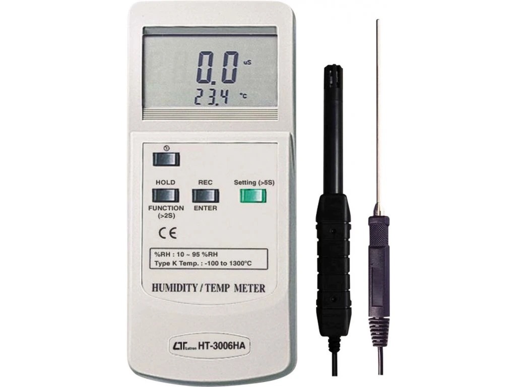 Drėgmės ir temperatūros matuoklis Lutron HT-3006HA