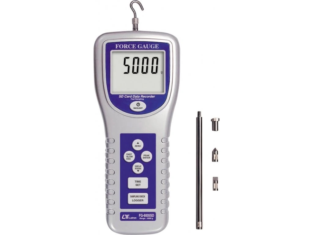 Skaitmeninis jėgos matuoklis su duomenų registratoriumi Lutron FG-6005SD