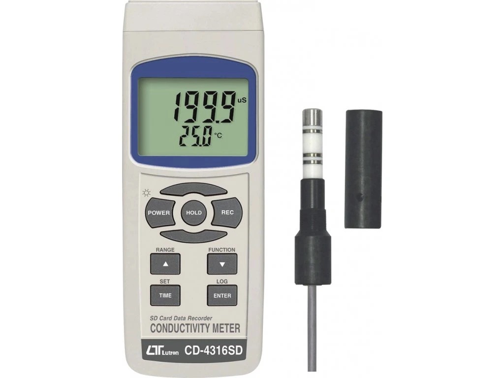 Laidumo matuoklis su duomenų registratoriumi Lutron CD-4316SD