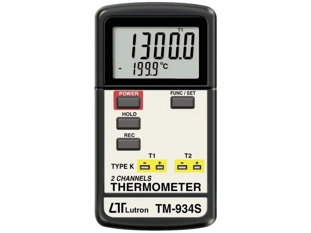 Dviejų kanalų termometras Lutron TM-934S