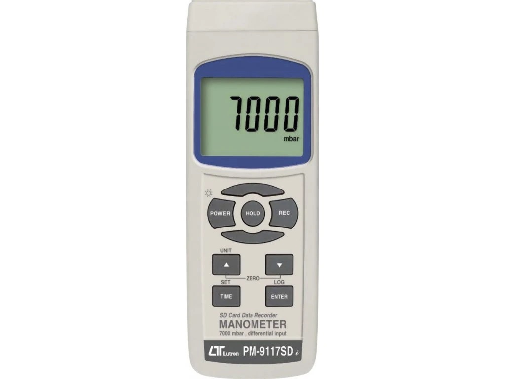 Manometras su duomenų registratoriumi Lutron PM-9117SD