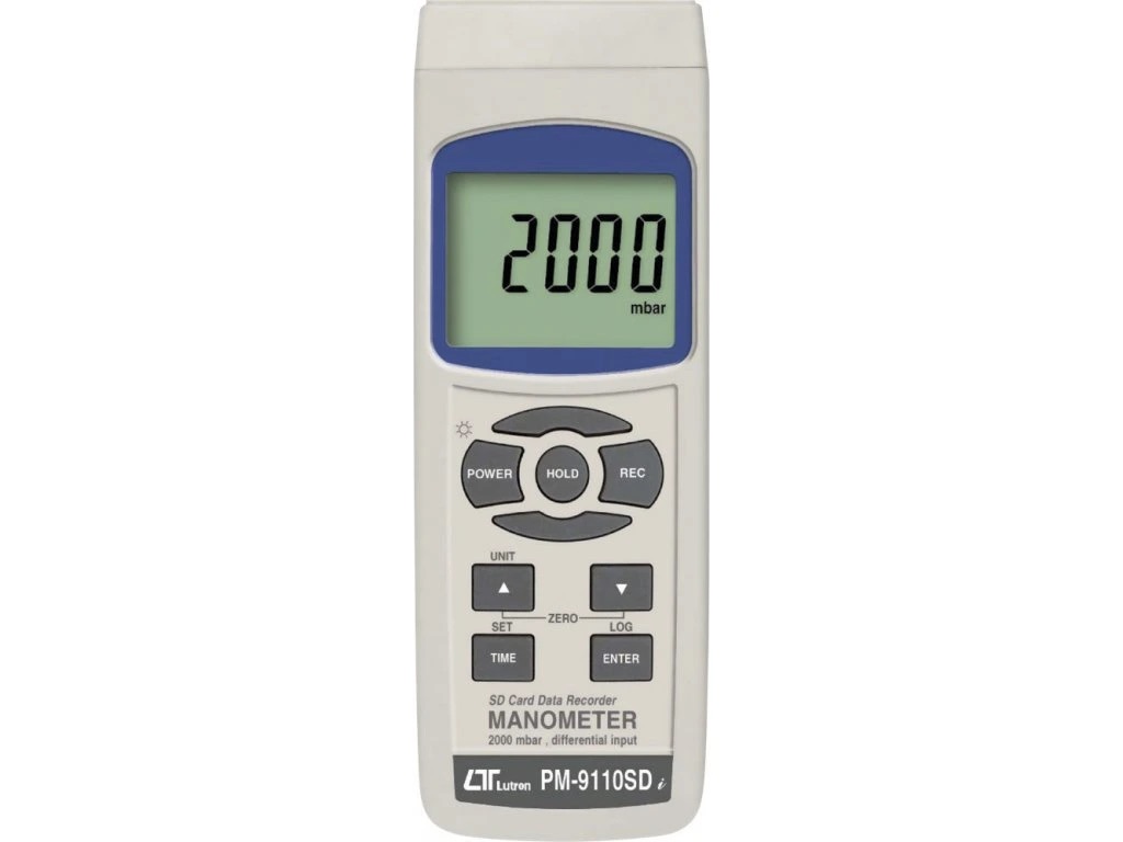 Manometras su duomenų registratoriumi Lutron PM-9110SD