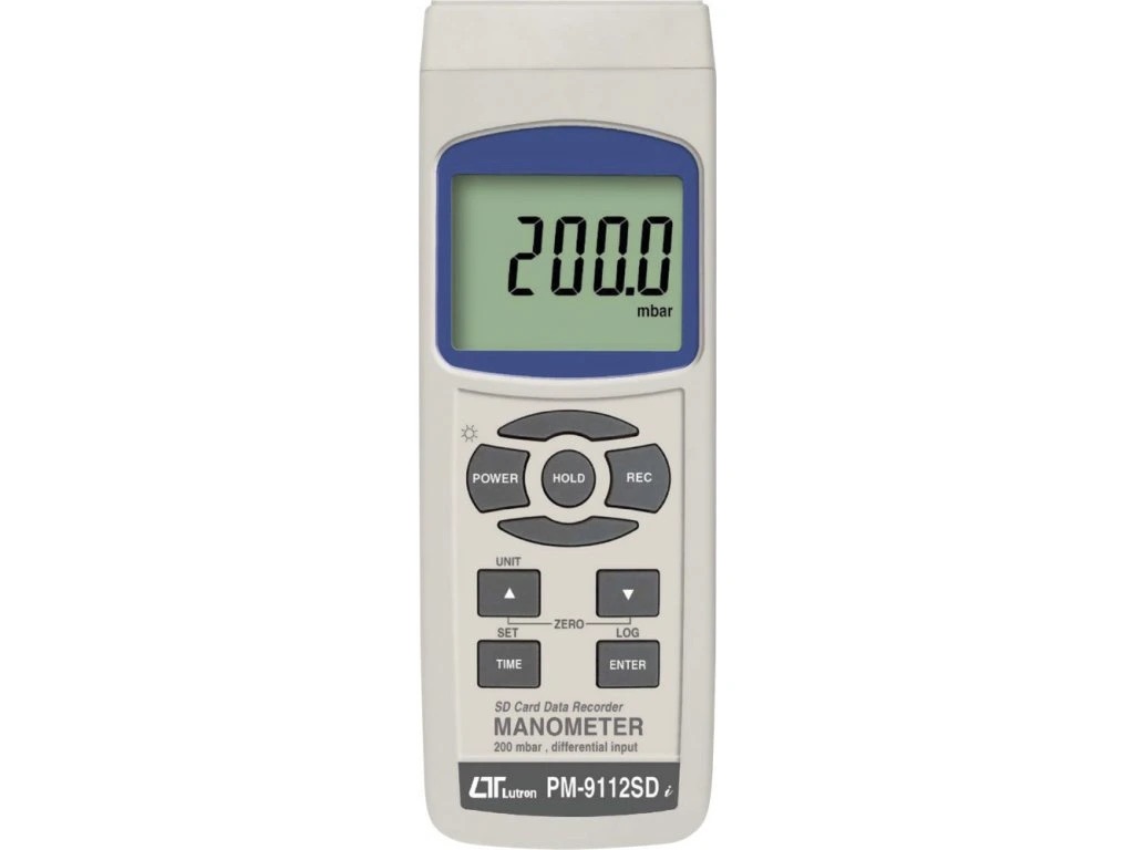 Manometras su duomenų registratoriumi Lutron PM-9112SD