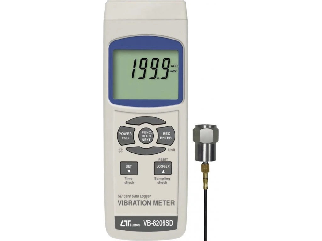 Vibracijos matuoklis su duomenų registratoriumi Lutron VB-8206SD