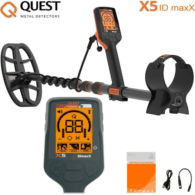 Metalo detektorius Quest X5 ID MaxX