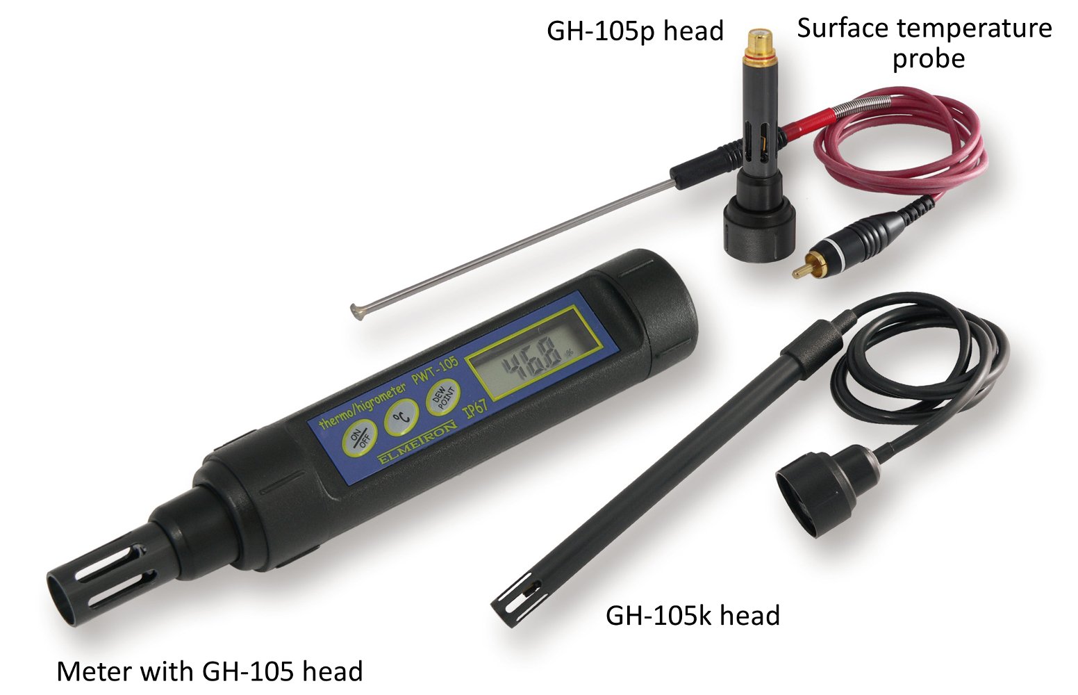 Vandeniui atsparus termo / higrometras PWT-105 (Keli variantai)