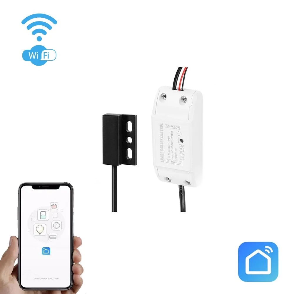 Wi-Fi vartų valdiklis su padėties sensoriais SMART HOME (220 V)