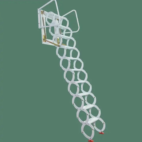 Sulankstomos sieninės aliuminio-magnio lydinio kopėčios ADA Wall-Mounted (ištraukiama, prie sienos montuojama konstrukcija)