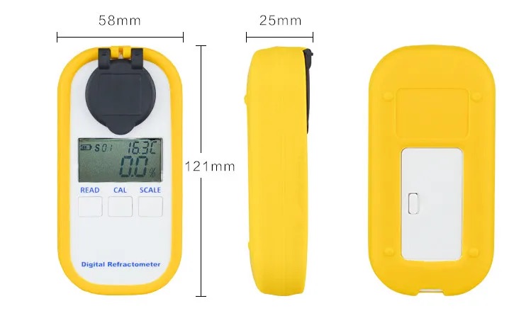Skaitmeninis refraktometras DR -605 (5 skalės: valiklis, etilenglikolis, propylengikolis, akumuliatorius, karbamidas)