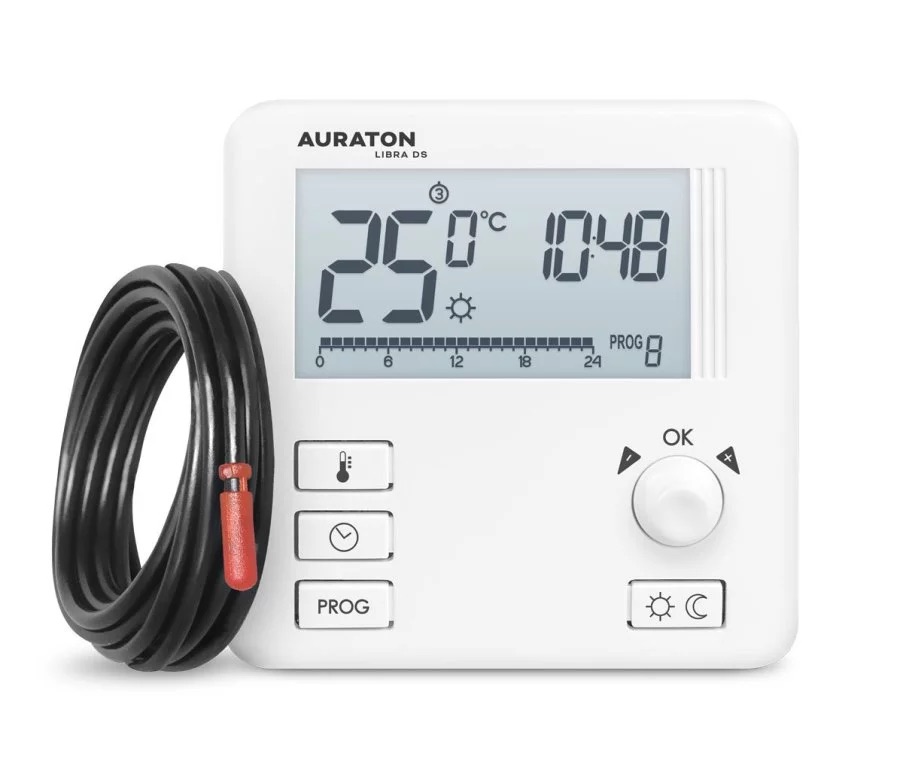 Laidinis termostatas su savaitiniu programavimu AURATON Libra DS