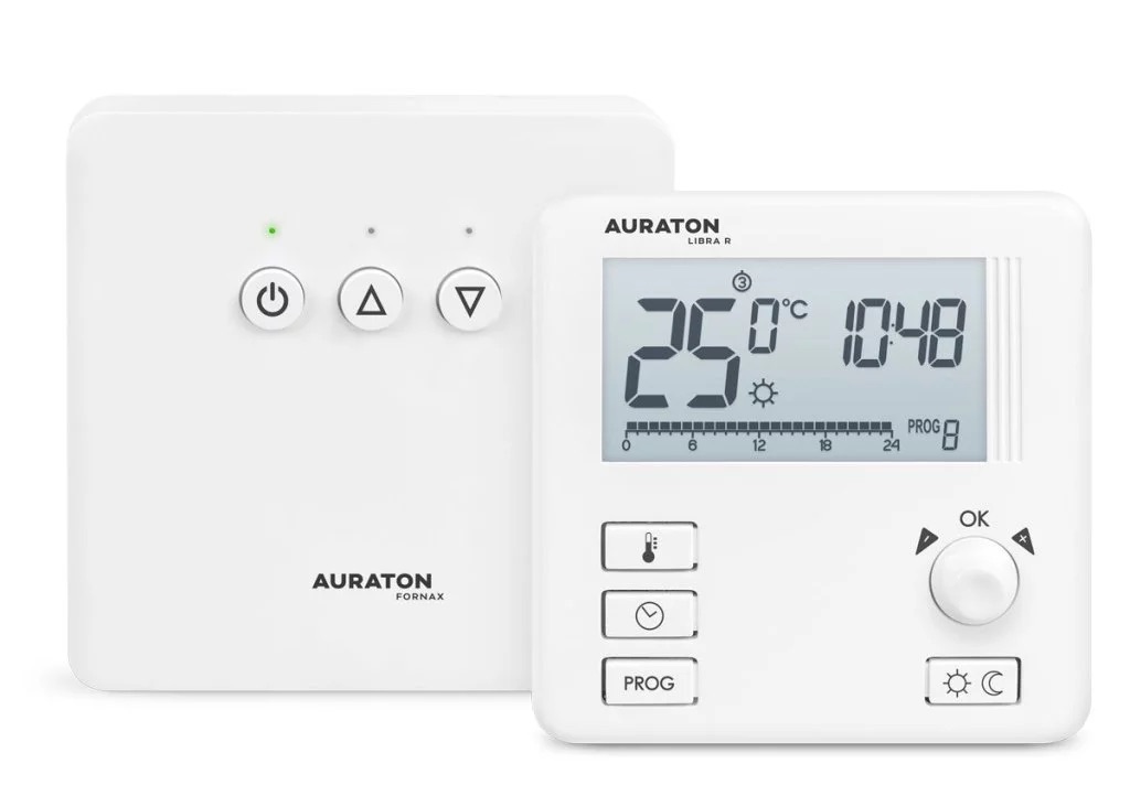 Belaidžio termostato rinkinys su savaitiniu programavimu AURATON Libra Set