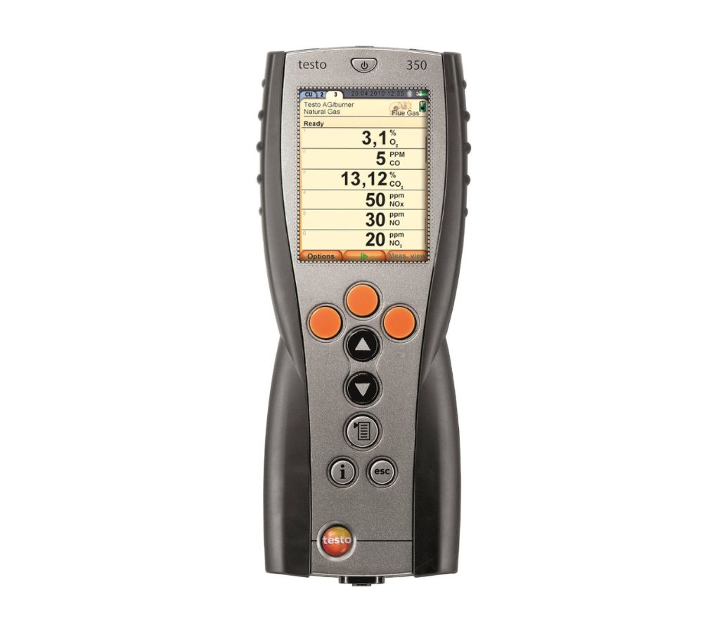 Testo 350 dujų dūmų analizatoriaus valdymo blokas