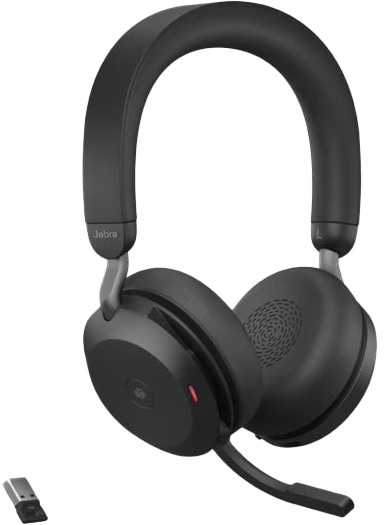 Ausinės su įkrovimo stovu Jabra Evolve2 75