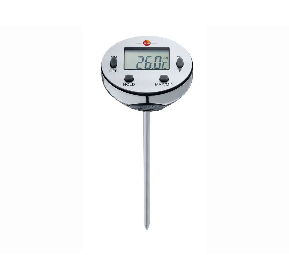 Testo vandeniui atsparus mini termometras su zondu