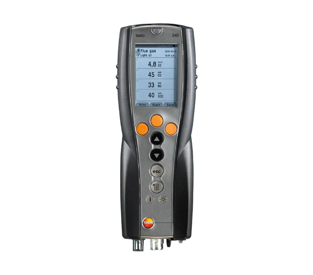 Testo 340 dujų dūmų analizatorius pramonei