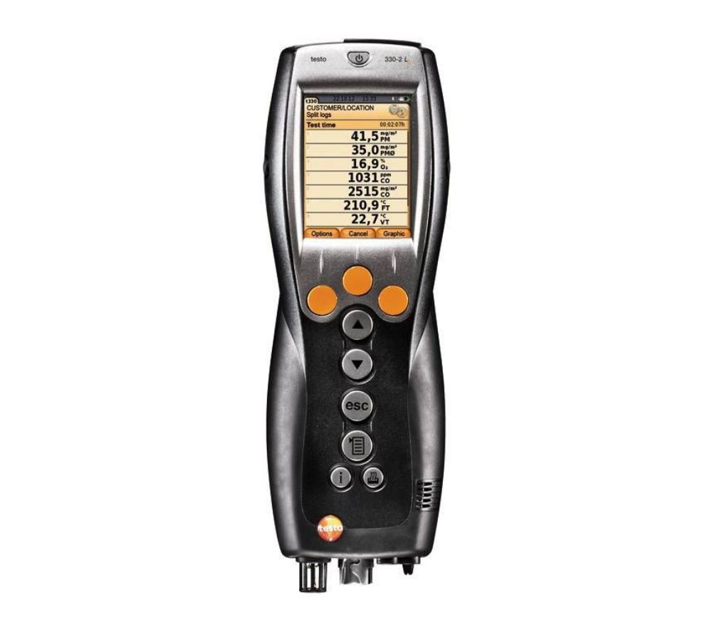 Testo 330-2 ll profesionalus dujų dūmų analizatorius