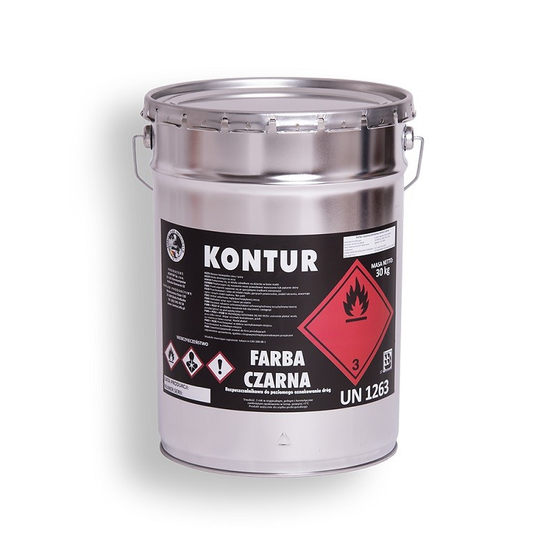 Kelių dažai Kontur, 33 kg (juodos spalvos)